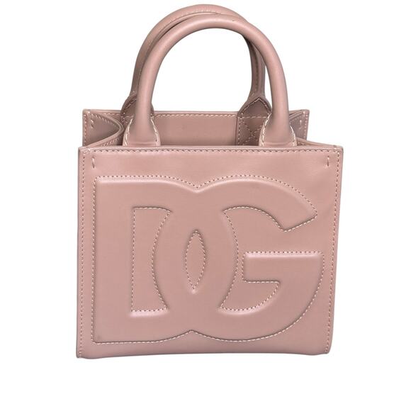 Dolce and Gabbana NWT DG Daily Leather Tote in Blush Beige - Picture 6 of 16